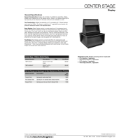 Center Stage List Price Sheet